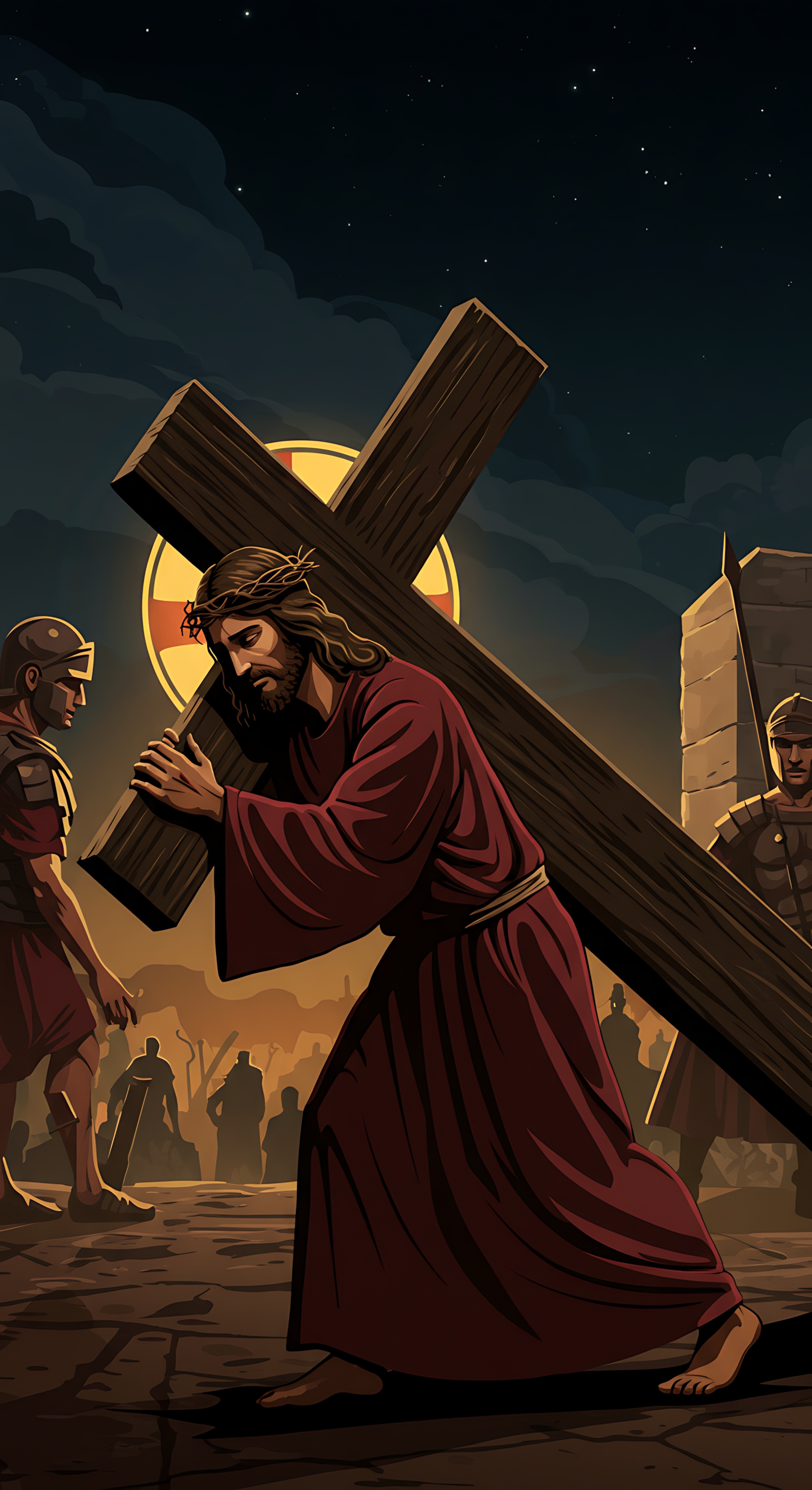 Jesus Carries the Cross